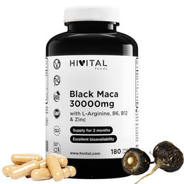 Hivital Maca Kapseln 180 Stück vegan glutenfrei laktosefrei zuckerfrei – Bild 1 von 2