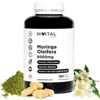 Produktbild von HIVITAL Moringa Kapseln vegan glutenfrei ohne Zusatzstoffe 180 Stück