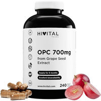 Produktbild von HIVITAL OPC Traubenkernextrakt 700 mg Kapseln vegan 240 Stück