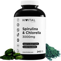Produktbild von HIVITAL Spirulina und Chlorella Superfood-Mischung 3000 mg Tabletten vegan glutenfrei laktosefrei zuckerfrei 240 Stück