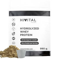 Produktbild von HIVITAL Whey Protein Pulver Neutral 990 g mit Molkenproteinkonzentrat und Molkenproteinisolat glutenfrei zuckerfrei ohne Zusatzstoffe