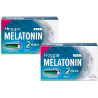 Produktbild von Hoggar Melatonin Duo Einschlaf-Kapseln laktosefrei 60 Stück