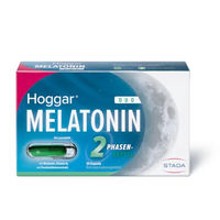 Produktbild von HOGGAR Melatonin DUO Einschlaf-Kapseln laktosefrei und glutenfrei