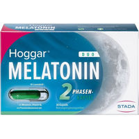 Produktbild von Hoggar Melatonin DUO Kapseln glutenfrei und laktosefrei 30 Stück