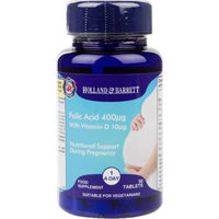 Produktbild von Holland & Barrett Folsäure 400 mcg und Vitamin D 400 IE Tabletten vegetarisch für Schwangere und Stillende