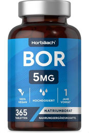 Horbaach Bor Tabletten vegan ohne Zusatzstoffe 365 Stück – Bild 1 von 4