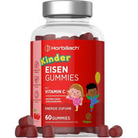 Produktbild von Horbaach Kinder Eisen Vitamin C Gummibärchen vegan vegetarisch 60 Stück