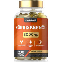 Produktbild von Horbaach Kürbiskernöl Kapseln ohne Zusatzstoffe 200 Stück