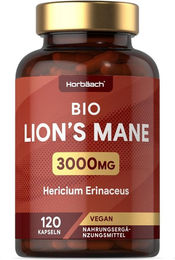 Horbaach Lions Mane Kapseln Bio Vegan 120 Stück – Bild 1 von 4