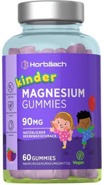 Horbaach Magnesium Citrat Gummis für Kinder vegan ohne Zusatzstoffe 90 mg – Bild 1 von 3