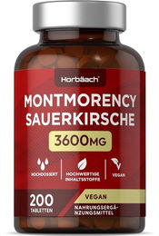 Horbaach Montmorency Sauerkirsche Tabletten vegan ohne Zusatzstoffe – Bild 1 von 4