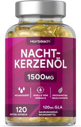 Horbaach Nachtkerzenöl Kapseln ohne Zusatzstoffe 120 Stück – Bild 1 von 4