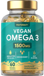 Horbaach Omega 3 Kapseln vegan ohne Zusatzstoffe – Bild 1 von 3