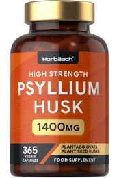Horbaach Psyllium Husk Flohsamenschalen Kapseln vegan und ohne Zusatzstoffe – Bild 1 von 4