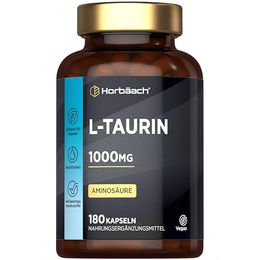 Horbaach Taurin Kapseln vegan ohne Zusatzstoffe 180 Stück – Bild 1 von 9