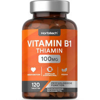 Produktbild von Horbaach Vitamin B1 Thiamin Tabletten Vegan Laktosefrei 120 Stück