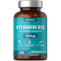Produktbild von Horbaach Vitamin B12 Tabletten 365 mg vegan und vegetarisch ohne Zusatzstoffe
