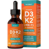 Produktbild von Horbaach Vitamin D3 K2 Tropfen vegan ohne Zusatzstoffe