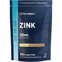Produktbild von Horbaach Zink Gluconat Tabletten Hochdosiert Vegan 365 Stück
