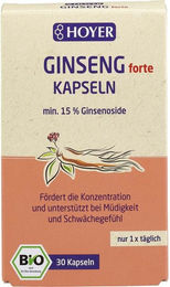 HOYER Bio-Ginseng Kapseln vegan glutenfrei laktosefrei ohne Gelatine – Bild 1 von 1