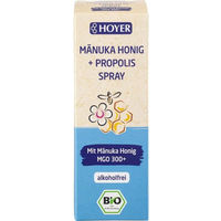 Produktbild von Hoyer Bio Manuka Honig und Propolis Spray alkoholfrei