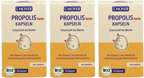 HOYER Bio-Propolis forte Kapseln bio vegetarisch glutenfrei laktosefrei – Bild 1 von 1