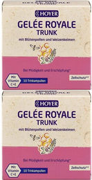 Hoyer Gelée Royale mit Blütenpollen, Weizenkeimen und Vitamin E in Ampullen – Bild 1 von 1