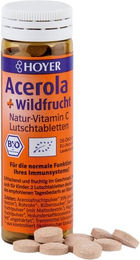 HOYER GmbH Vitamin C Lutschtabletten mit Acerola und Wildfrucht Bio – Bild 1 von 3