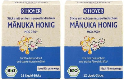 HOYER Mānuka Honig Bio Sticks vegetarisch glutenfrei laktosefrei ohne Zusatzstoffe – Bild 1 von 1