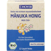 Produktbild von Hoyer Manuka Honig MGO 250+ Bio Liquid-Sticks mit Vitamin C 96g