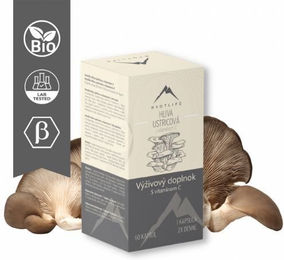 Hrotlife Austernpilz mit Vitamin C und Beta-Glucan Kapseln ohne Zusatzstoffe, 60 Kapseln – Bild 1 von 2