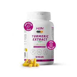 HSN Curcugreen Kurkuma-Extrakt mit BCM-95 und BioPerine 500 mg 120 Kapseln Vegan und Glutenfrei – Bild 1 von 2