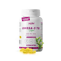 Produktbild von HSN DHA Vegan Omega-3 Algenöl 250 mg pro Kapsel 120 pflanzliche Perlen vegan und glutenfrei