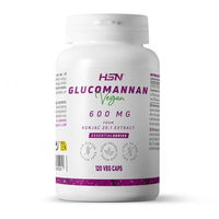 Produktbild von HSN Glucomannan 600 mg Kapseln 120 Stück Vegan und Glutenfrei