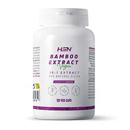 HSN Kieselerde Bambus-Extrakt mit Silizium 350 mg 120 Kapseln vegan glutenfrei laktosefrei – Bild 1 von 1