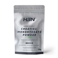 Produktbild von HSN Kreatin Monohydrat Mikronisiert Pulver 1 kg vegan glutenfrei laktosefrei und ohne Zusatzstoffe