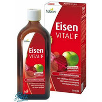 Produktbild von Hübner Eisen Vital F Flüssig Eisen Gluconat Vegan für Frauen