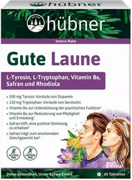 Hübner Gute Laune Tabletten mit L-Tryptophan 60 Stück – Bild 1 von 1