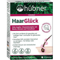 Produktbild von Hübner HaarGlück Tabletten mit Zink, Biotin und Selen für Erwachsene 30 Stück
