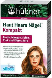 Hübner Haut Haare Nägel Kompakt Kapseln mit Zink Biotin und Selen 30 Stück – Bild 1 von 1