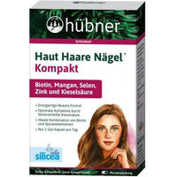 Produktbild von Hübner Haut Haare Nägel Kompakt Kapseln mit Zink Biotin und Selen 30 Stück
