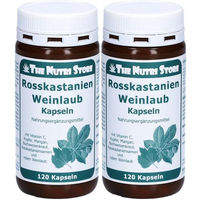 Produktbild von Hübner Naturarzneimittel Rosskastanie und Weinlaub Kräuter-Komplex Kapseln 120 Stück