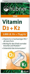 Hübner Vitamin D3 + K2 Tropfen 25 ml – Bild 1 von 1
