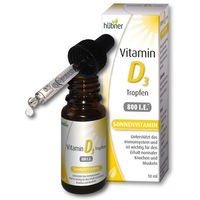 Produktbild von Hübner Vitamin D3 Tropfen 1000 IE vegetarisch für Erwachsene