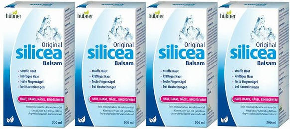 Hübner Original Silicea Balsam Gel vegan alkoholfrei 4 x 500ml – Bild 1 von 1