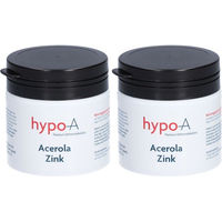 Produktbild von hypo-A Acerola Zink Kapseln mit natürlichem Vitamin C aus Acerola und Hagebutte