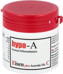 Hypo A Eisen Gluconat mit Acerola und Vitamin C Kapseln vegan vegetarisch 120 Stück – Bild 1 von 1