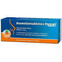 Produktbild von hysan Bromelaintabletten vegan glutenfrei laktosefrei