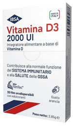 IBSA Vitamina D3 2000 IE Schmelzfilm Tabletten für Erwachsene 30 Stück – Bild 1 von 1
