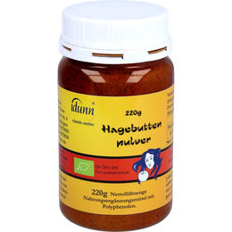 Idunn Naturprodukte Bio Hagebuttenpulver vegan ohne Zusatzstoffe 220 g – Bild 1 von 3